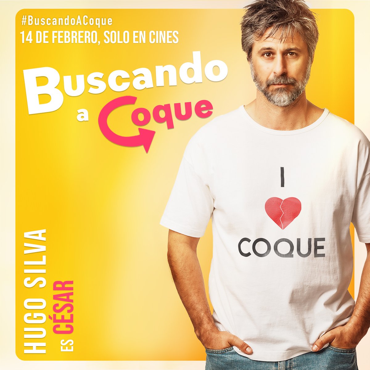 filmax's tweet photo. Un fan de Coque Malla de toda la vida. 🎤 Hugo Silva (@rastacai) es César, cuya vida se pondrá patas arriba cuando su novia le confiese que se ha acostado con su ídolo.

El enredo está servido en esta comedia romántica de @Cess_fcs y @terebe80.🎬 ¡14 de febrero solo en cines! https://t.co/bnRetvCi6e