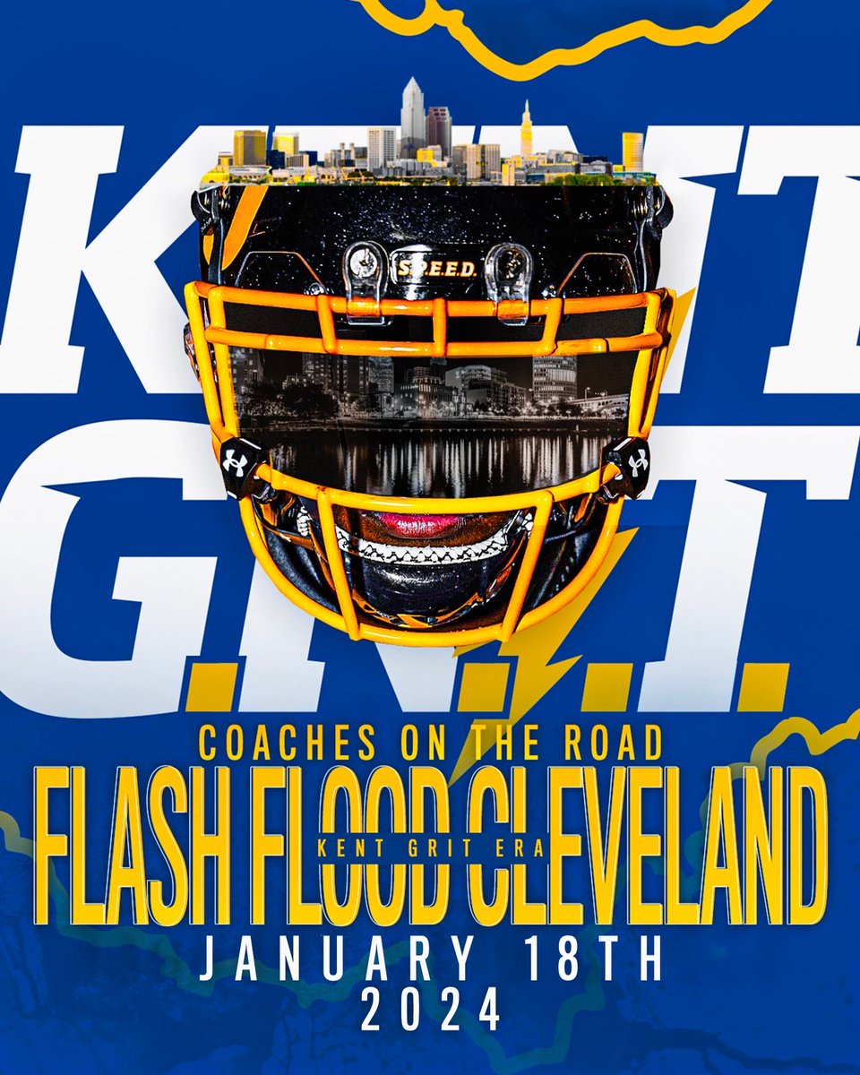 The Kent State Coaches Flash Flood Cleveland! 👀 #KentGRIT ⚡