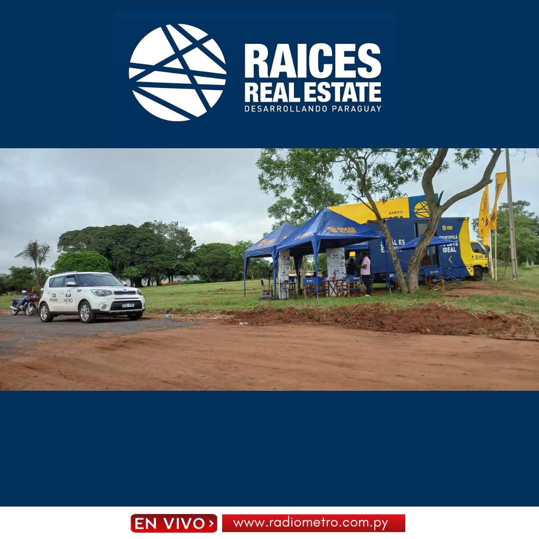RadioMetro1061's tweet photo. Transmisión en vivo de Radio Metro desde la Fracción Vista Alegre de Inmobiliaria Raíces - San Ignacio Misiones. https://t.co/KQSKv6syhl