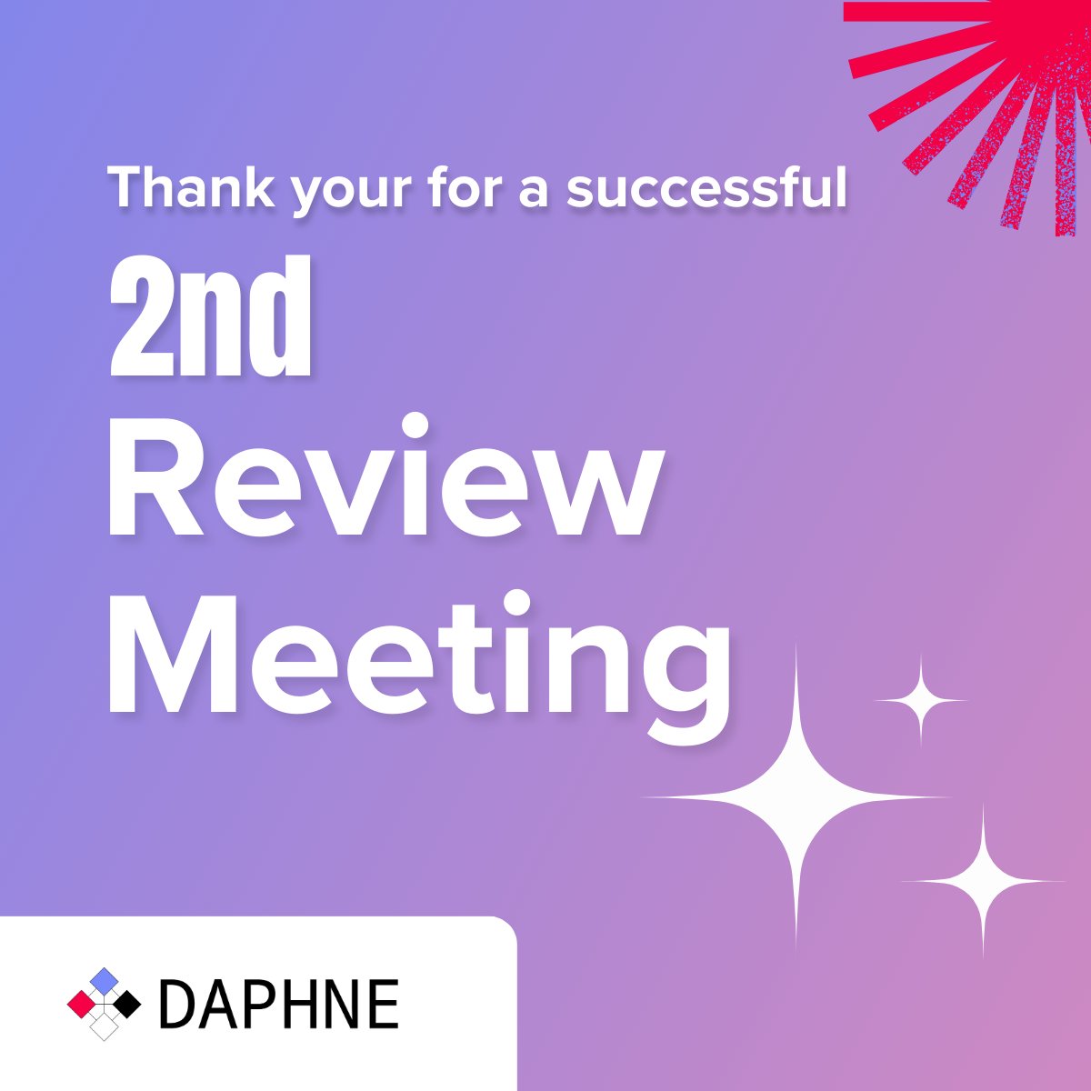 Yesterday's 2nd Review Meeting for the DAPHNE project was a success! Thank you to the consortium for excellent presentations, and special appreciation to Lars Melander and Adela Muresan for valuable feedback.

#euproject #presentation #reviewmeeting #datapipelines #kpi