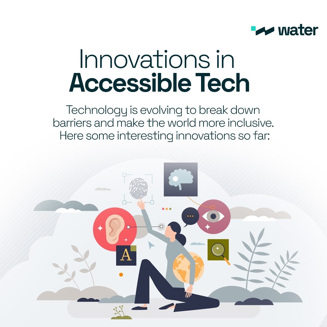 techiswater's tweet photo. Technology is evolving to break down barriers and make the world more inclusive. Here some interesting innovations so far:

Voice recognition 🗣️

Innovations in voice recognition have empowered users with motor disabilities. Voice-activated commands enable hands-free interaction, making technology more accessible and user-friendly. 

Screen readers 👀 

Modern screen readers have seen significant advancements. They now offer improved accuracy, context awareness, and customization options, providing a more seamless experience for users with visual impairments.

Haptic feedback 👋

Devices offering tactile feedback enable users with visual or hearing impairments to perceive information through touch.

AI-powered assistance 🤖

Artificial Intelligence is playing a pivotal role in creating assistive technologies. From predictive text suggestions to image recognition, AI is enhancing accessibility by tailoring digital experiences to individual user needs.

Inclusive design 🌐

Designing with accessibility in mind from the start ensures that products and services are inherently usable by a diverse range of users.

Innovation in accessible tech is an ongoing journey, and these advancements are paving the way for a more inclusive digital future. What other innovations have you come across? Share your thoughts! ✨ 

#InnovationInTech #DigitalInclusion