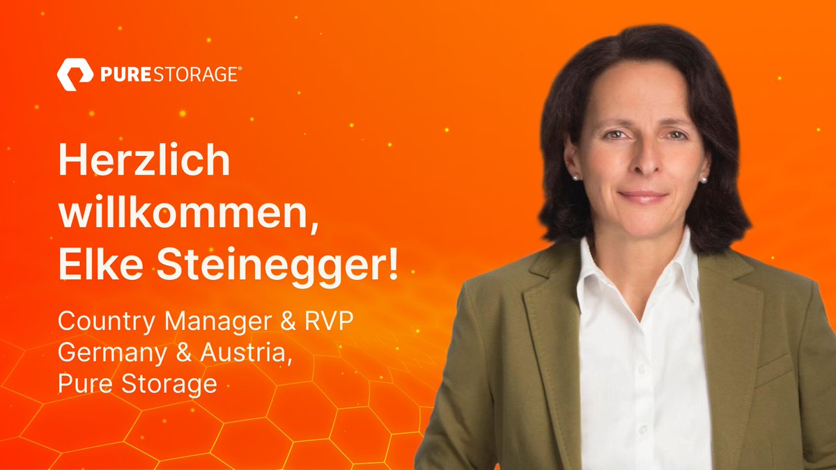 Wir freuen uns, #ElkeSteinegger, neue Country Managerin und RVP Germany & Austria bei #PureStorage, vorzustellen. Elkes Führungsqualitäten und herausragende Erfahrung bringen uns großartige neue Perspektiven ein, unser Wachstum weiter voranzutreiben. 👉 bit.ly/3U4WrLu