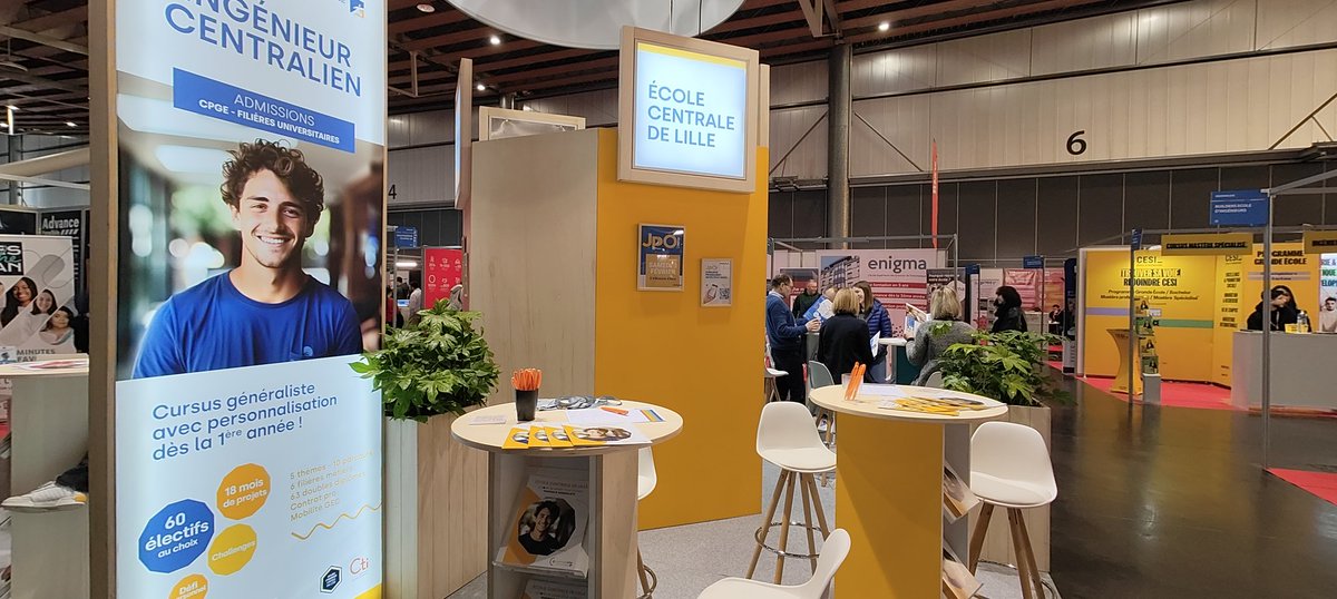Retrouvez les écoles de <a href="/Centralelille/">Centrale Lille</a> au salon de <a href="/letudiant/">l'Etudiant</a>  jusque samedi 20 janvier à Lille Grand Palais