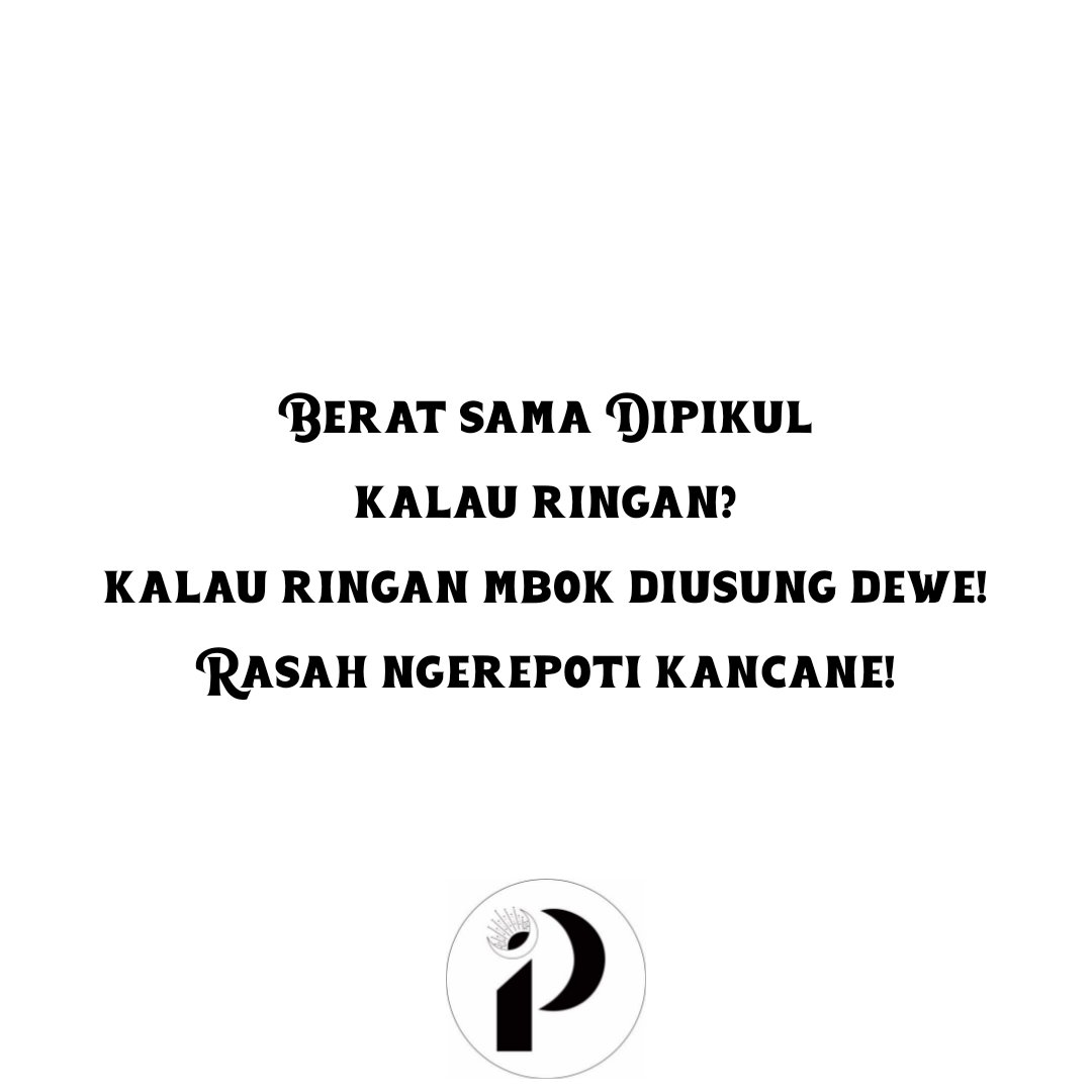 ikiproject's tweet photo. Berat sama Dipikul, ringan sama Haaaaaaa.. https://t.co/myu228557p