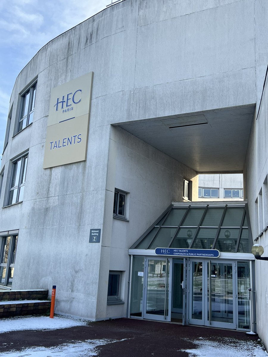 Very nice morning at @HECParis 🇫🇷, the best Business School in Europe !

Many thanks to Svenja Sommer and Cheryl Bell Moriceau 

#hecparis #onehec #executiveeducation #businessschool #topranked #france