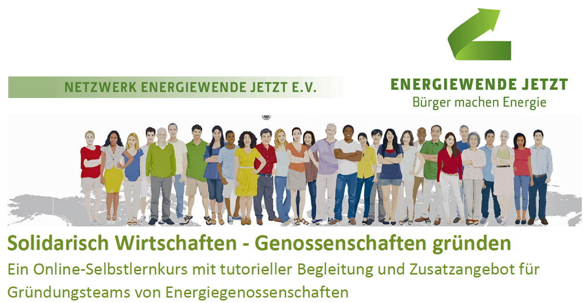 📣In diesem Kurs wird vermittelt, wie sich eine #Genossenschaft erfolgreich auf den Weg bringen lässt.

➕Für #Energiegenossenschaften in Gründung gibt es zusätzliche Angebote. 

📅Der nächste Kurs beginnt am 5.2. &amp; erfolgt dann im eigenen Lerntempo.

➡️ energiegenossenschaften-gruenden.de/gruendungskurs…