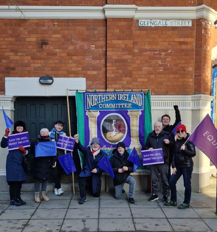 Equity is proud to be out marching in solidarity with striking workers across Northern Ireland at the #J18 demonstration today!

@NIC_ICU has our full support in the fight for fair pay and better budgets from accountable local political institutions