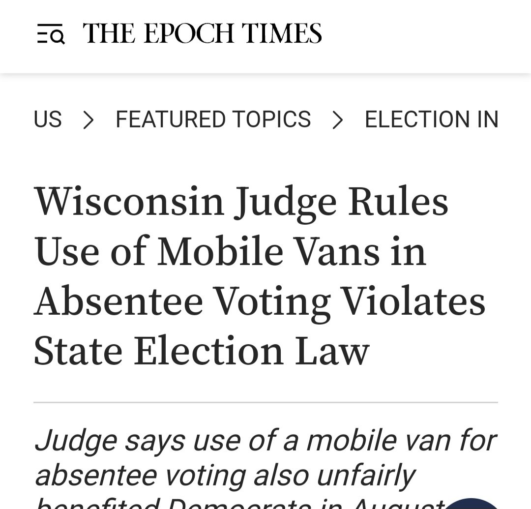 Mobile vans for voting? Dems desperate to stamp out the people's right to choose their representatives. #LTI2