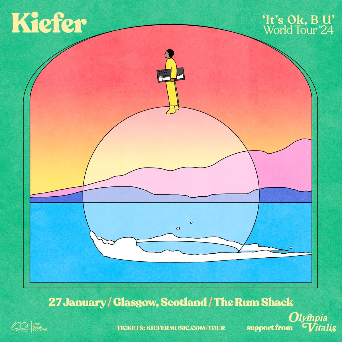 SUPPORT ANNOUNCE London Soul singer Olympia Vitalis opens up the show for Kiefer down at The Rum Shack Glasgow next Saturday ✨ Jan 27th 2024. Remaining tickets on sale now! 📷: bit.ly/3POmuEp