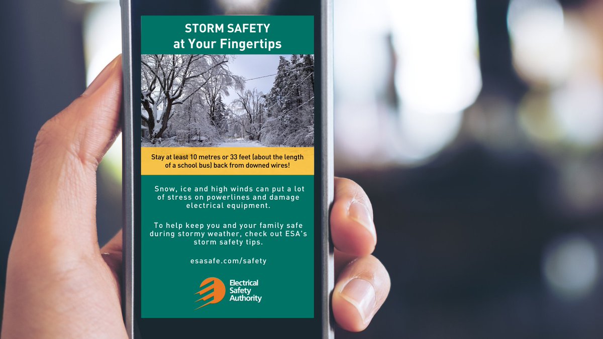 homeandsafety's tweet image. Snow+wind can add up to a potential powerline disaster. #RespectThePower by keeping a safe distance (10 metres/33 feet) from any downed powerlines and follow these tips: bit.ly/2oGAiAN