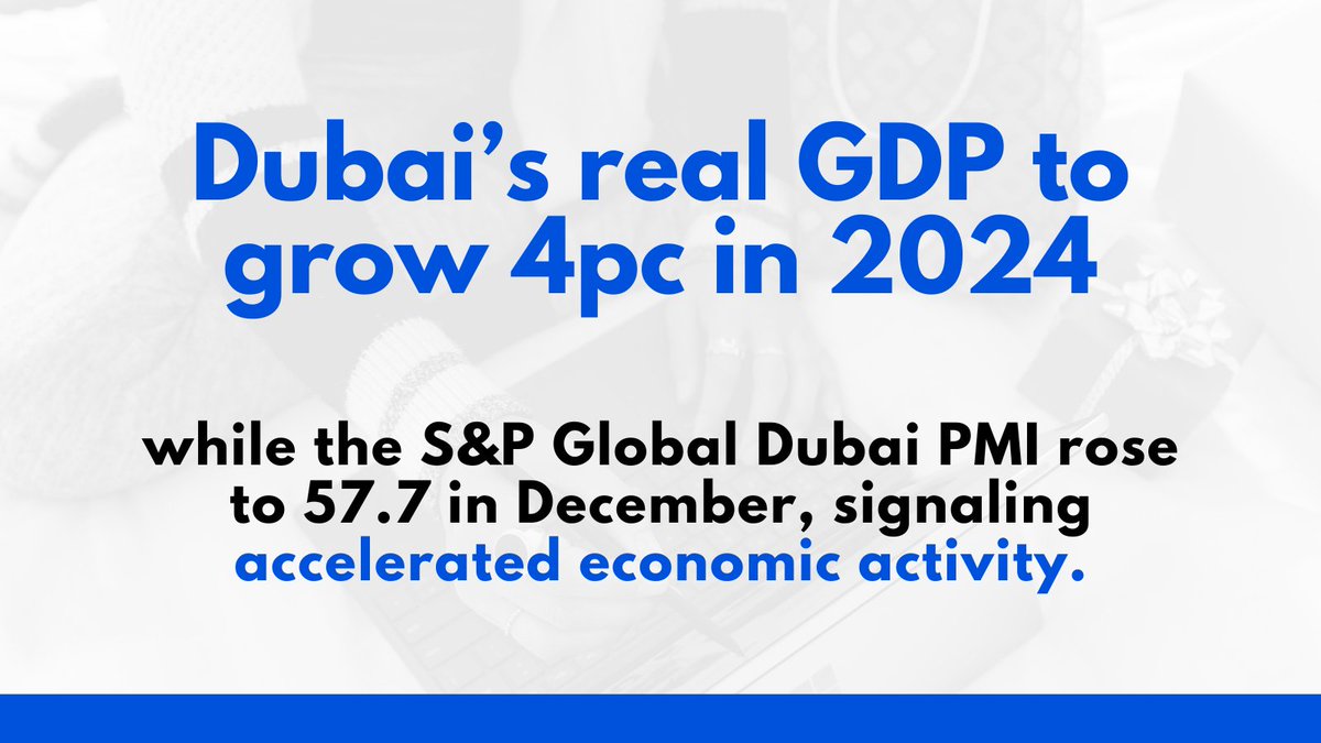 📈 Dubai's private sector ended 2023 on a high note, hitting a 16-month peak in PMI! 💪 With a Q4 average rivalling pre-pandemic levels and a positive outlook for 2024. 🚀 #DubaiEconomy

Read the whole article here:
gdnonline.com/Details/130020…