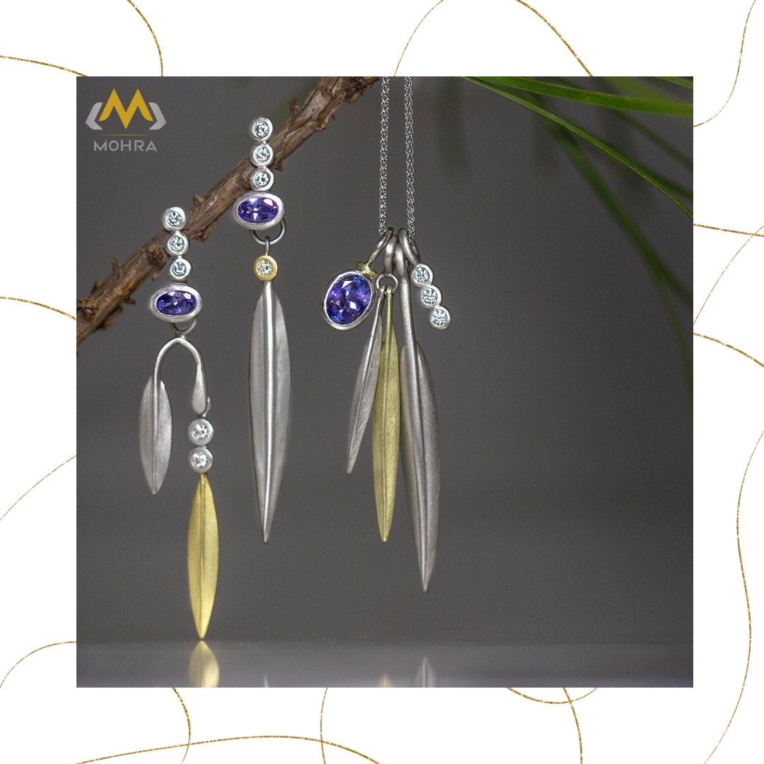 'Nature's poetry in jewelry form: Introducing our Tanzanite Jewelry Set with a delicate leaf design.
📩 Dm us
#Tanzanite #mohraindia #stonenecklace #gems #silver925 #necklace #sparkles #beauty #beautifuljewelry #necklacelover #simplejewelry #earrings #jewelryshop #jewelryshopping