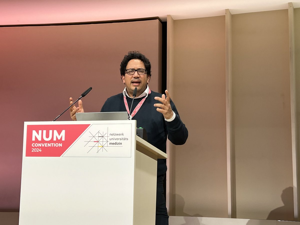 #NUMCon24 A.Faisal @AnalogAldo: 
Wachsende Nachfrage nach #Gesundheitsleistungen (2050: gesamtes UK-BSP nötig, um NHS zu finanzieren) ➡️ #Kl bietet Ausweg. Bsp: Al-driven whole systems integrated integrated care #WSIC als Ziel. Ethik: kommen die KI-Beauftragten in Krankenhäusern?