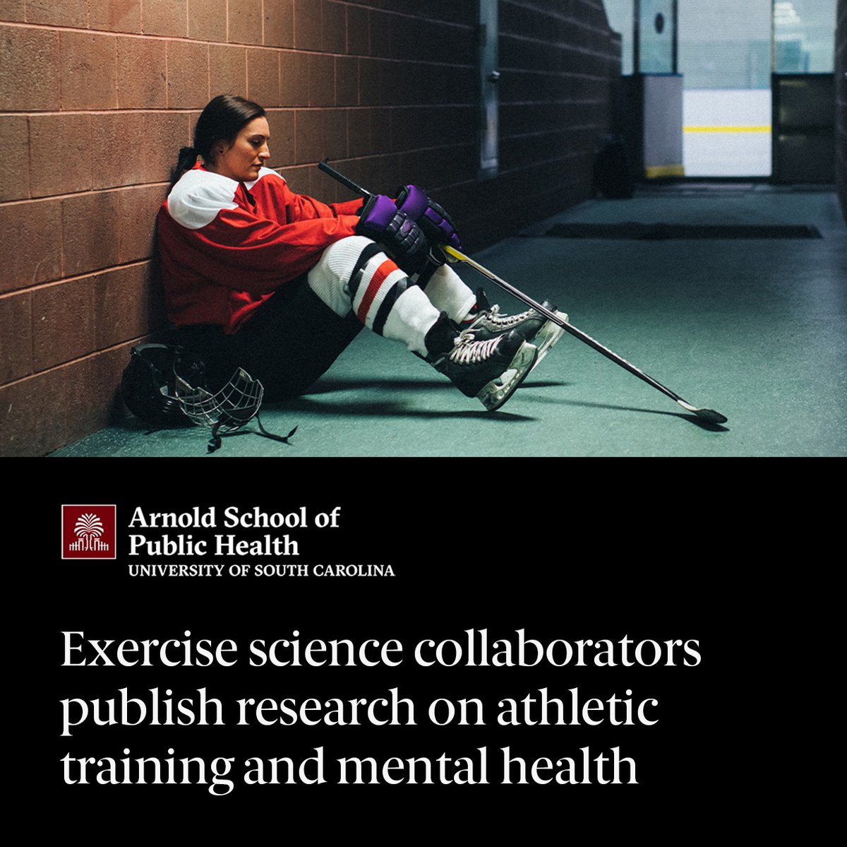 USC Arnold School of Public Health (@uscarnoldschool) on Twitter photo Researchers affiliated with <a href="/UofSCExSci/">USC Dept of Exercise Science</a>’s <a href="/UofSC_AT/">USC Athletic Training Programs</a> program have published seven papers across a special, two-part mental health edition of the Journal of Athletic Training 🏃♂️📰 ⤵️
ow.ly/r8gn50Qs5tq
#ArnoldSchoolDiscovery #ResearchThatMatters Researchers affiliated with <a href="/UofSCExSci/">USC Dept of Exercise Science</a>’s <a href="/UofSC_AT/">USC Athletic Training Programs</a> program have published seven papers across a special, two-part mental health edition of the Journal of Athletic Training 🏃♂️📰 ⤵️
ow.ly/r8gn50Qs5tq
#ArnoldSchoolDiscovery #ResearchThatMatters