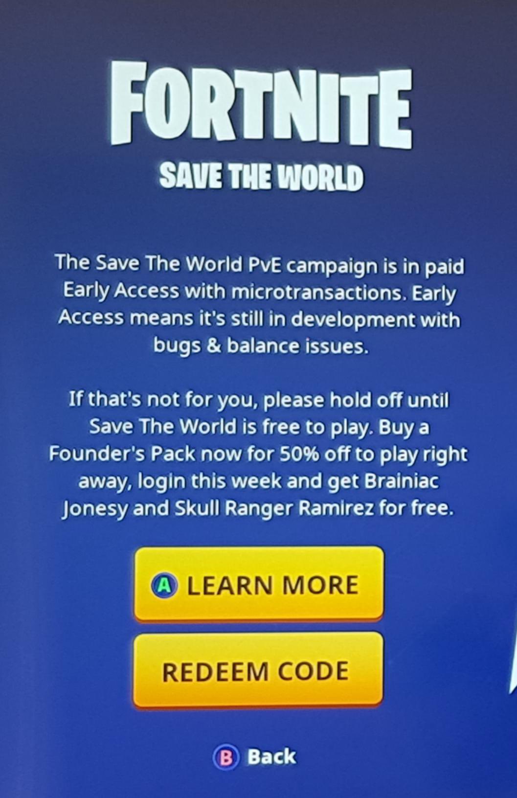 ❄𝒮𝐸𝒬𝐸𝒵𝒵𝒴❄ on X: &ldquo;Make Save the World Free: Fortnite has 
