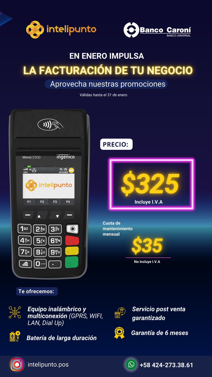 Bcocaroni_ve's tweet photo. Actualiza ahora tu equipo con #intelipunto https://t.co/s9ydc61Cqy
