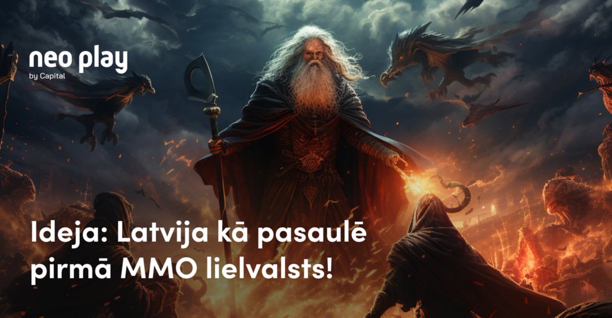 NeoPlayLV's tweet photo. 💰 Ideja: Latvija kā pasaulē pirmā daudzlietotāju tiešsaistes spēles (MMO) lielvalsts! 
🔸 MMO izveidei pietiktu ar ~80 miljoniem eiro (Lost Ark izmaksāja mazāk) 
🔸 Tās ir jaunas darba vietas, daļa naudas atgriežas ekonomikā 
🔸 F2P modelis piesaistītu globālu auditoriju 
🔸 Baltu mitoloģija - unikāla vēsturiska vide (lore setting)