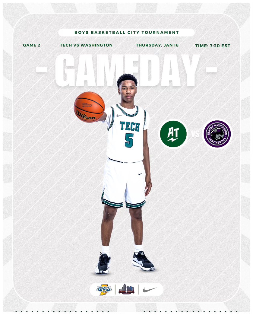 tdamon32's tweet photo. It’s GameDay Titans ⚫️🟢@IPSSchools ⚪️#ChooseTech @IPSAthletics 
Round 2 City Basketball 🏀 Tournament 
🏀Tech Titans Boys Basketball 
🆚 Washington Continentals 
📍Arsenal Technical High School
⏱️JV 6pm Varsity 7:30pm https://t.co/fCXkjrB8ND