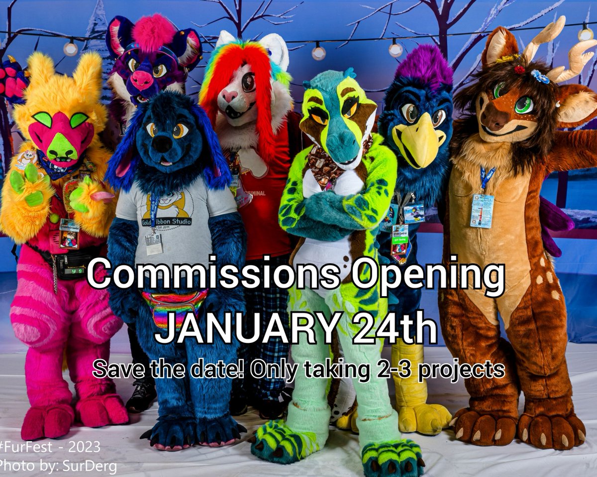 Next Wednesday 👀 Get your quote forms submitted now!  I'll respond to all quotes that were already submitted by tonight, and everything that's submitted by Monday in time for opening! #fursuit