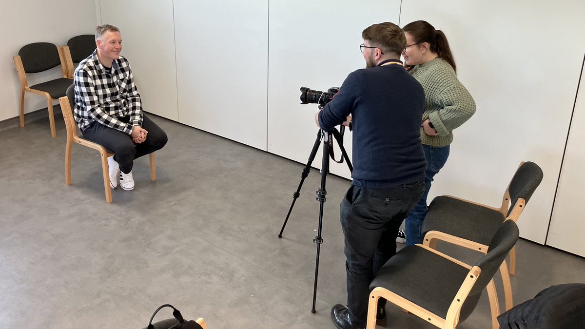 Big 👍🏽 to Doug & Chiara from Aneurin Bevan UHB to cover our #ForDadsByDads as part of the upcoming parents mental health day. Great for our programme to get the coverage it deserves, giving our dads a supportive platform. Diolch Michael repping the dads