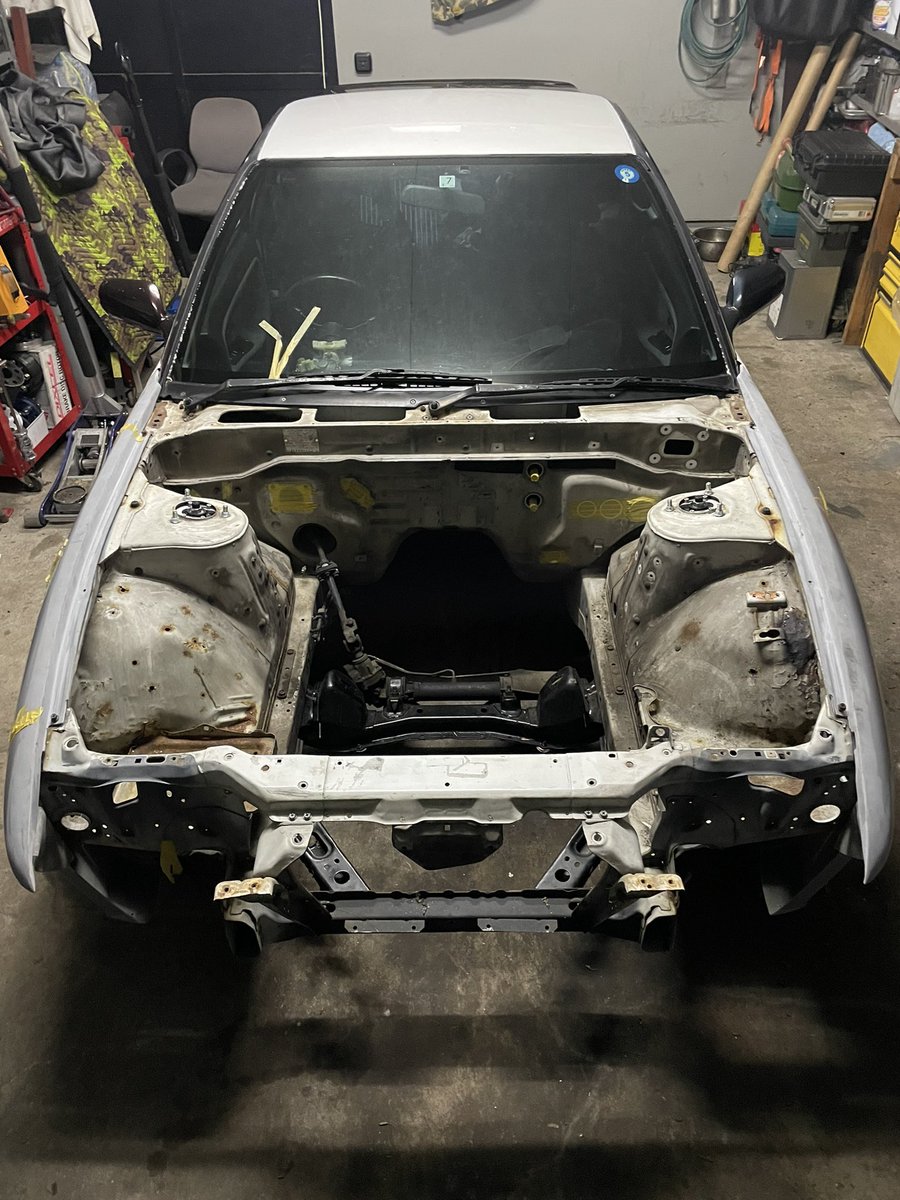 t1360's tweet photo. 9月にエンジンOHしてからずっと放置していた180sx
ボディ側スタート🔨
綺麗にスッキリさせます https://t.co/3uIiucO5za