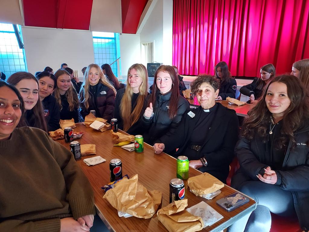 First Toastie Thursday if the new term and we were delighted ti be visited by Sally the Moderator of the General Assembly of the Church of Scitland. Welcome Sally! @churchmoderator @churchscotland @CraigmountHS