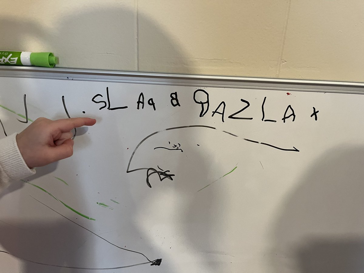 edconsidered's tweet photo. Can anyone guess what my emergent speller is spelling? Hints: invented by a teacher, highly popular in the 90s, banned by lots of schools 🧐
#literacy #teachertwitter https://t.co/gQsofl2ciU