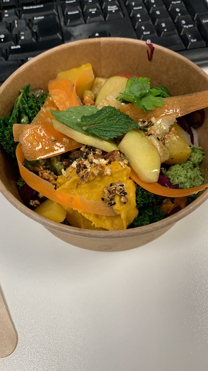 Ctownsend37's tweet photo. Fabulous lunch at @Caterertweets HQ today from @BaxterStorey @wasteknotuk lots of nutritional info to take away on how to manage our gut health https://t.co/P2iNtd9nJg