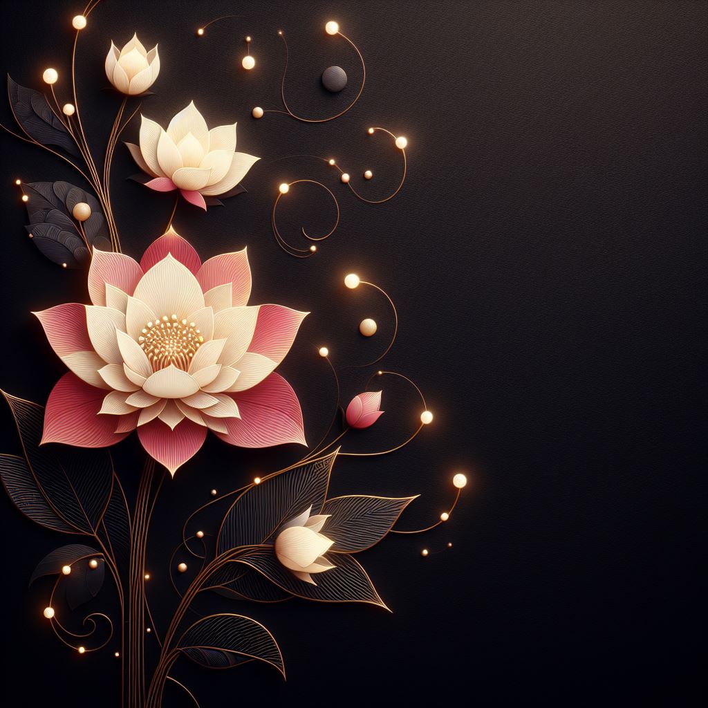 Japon çiçekleri.
.
Images by bing image creator.
.
Prompt: A beautifully designed painting of a Japanese flower in lights on a matte black background

#AiArt #art #ai #digitalart #generativeart #beautiful #yapayzeka