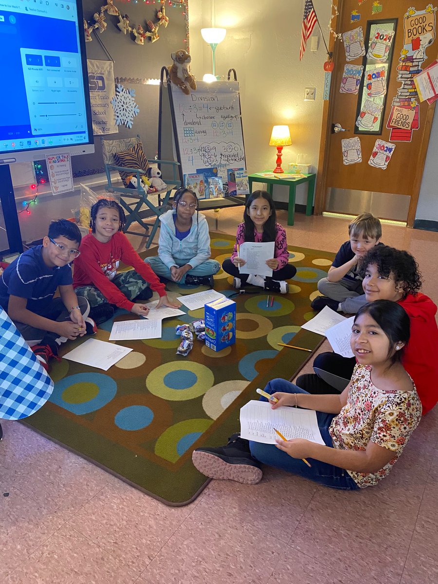 LJohnsonTeacher's tweet photo. Tiger Tales Book Club (readers theatre, song lyrics, chapter books) with Miss Johnson! ππ― @3TrailsTigers @ISDSchools @ChaseJYoung1 #isdstrong #kcedu #bookclub https://t.co/P3tXBXHR1B