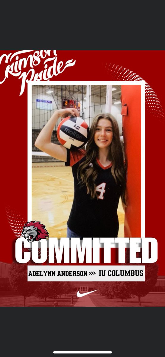Congratulations to ADELYNN ANDERSON LCVC 18 for her commitment to IU Columbus !!!!