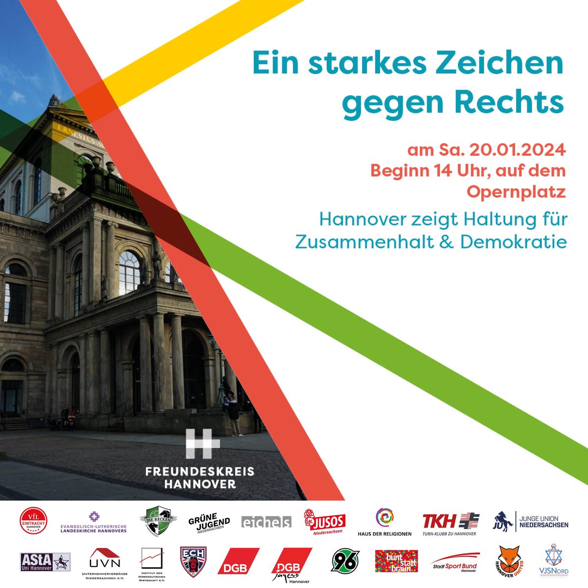 Samstag, 14:00 Uhr, Hannover Opernplatz!