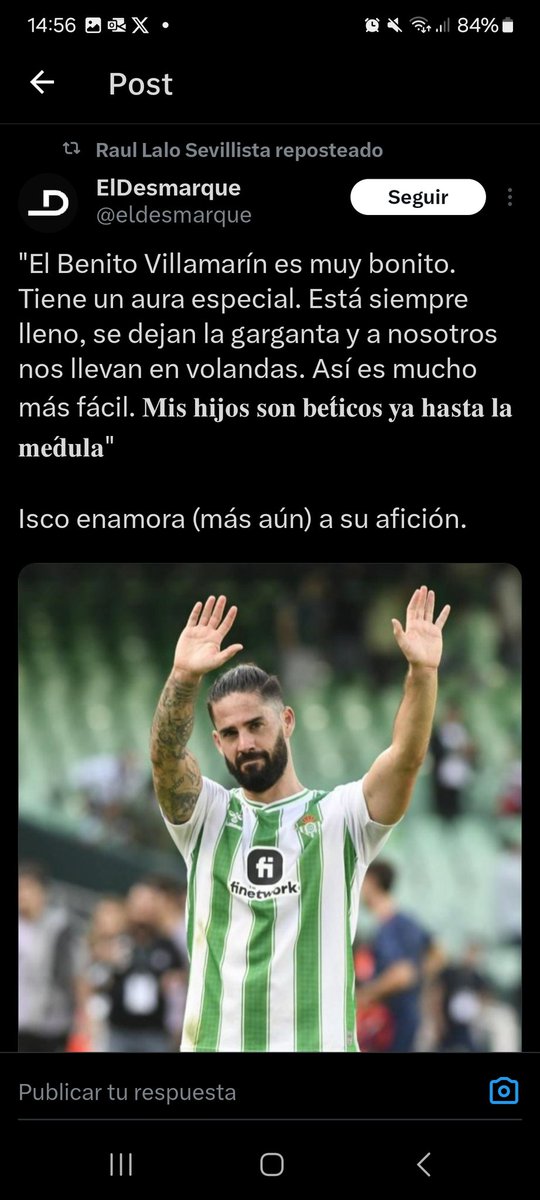 TheAnalyzerSFC_'s tweet photo. No lo entiendan es un sentimiento...
Isco ese jugador que cuenta lo que la gente quiere escuchar!

#SevillaFC #RealBetis https://t.co/XPzs0KgslZ