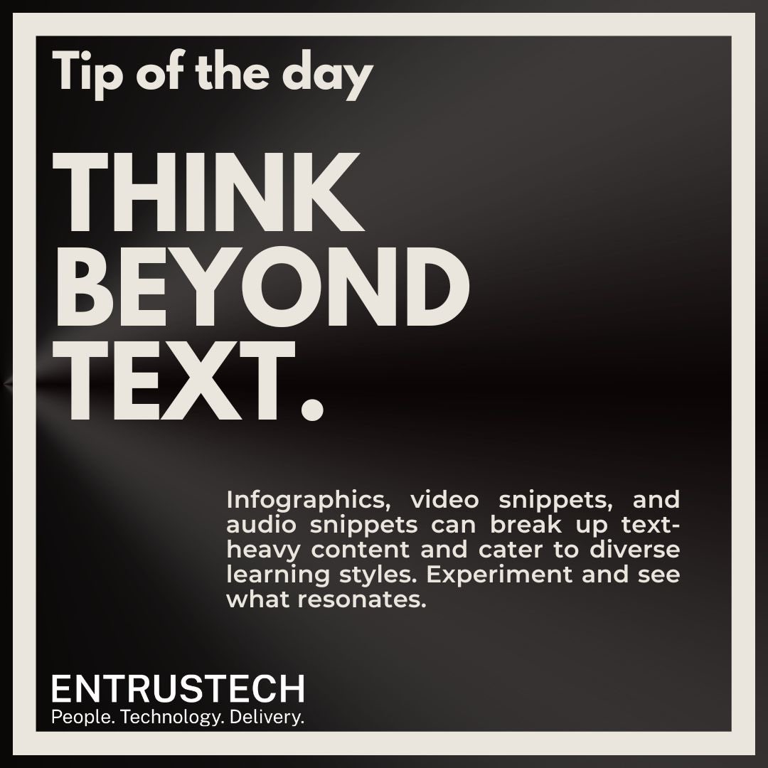 #ThinkBeyondText #DigitalMarketingEvolution #SocialMediaRevolution #entrustech #entrustechdigital