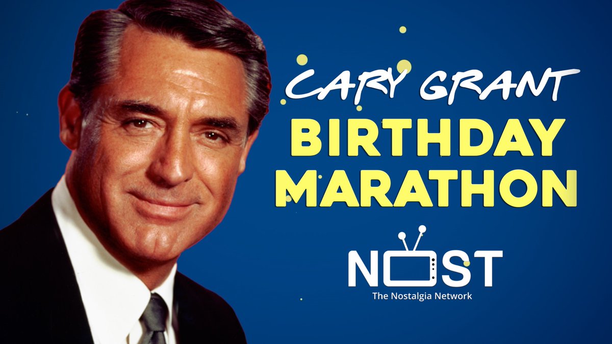 NOST - The Nostalgia Network (@watchnost) on Twitter photo Born this day in 1904 - Cary Grant. Join <a href="/WatchNOST/">NOST - The Nostalgia Network</a> for a day long marathon to Mr. Sauve himself.
Check listings for movie times here - ow.ly/8h8X50QrY9O
#CaryGrant #WeLoveMovies Born this day in 1904 - Cary Grant. Join <a href="/WatchNOST/">NOST - The Nostalgia Network</a> for a day long marathon to Mr. Sauve himself.
Check listings for movie times here - ow.ly/8h8X50QrY9O
#CaryGrant #WeLoveMovies