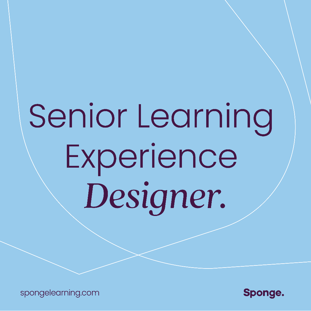 📢We're hiring! 📢 Are you an accomplished Senior Learning Experience Designer? Are you ready to leverage your experience to consult with clients at a more senior level? If you answer yes to both questions, you'll fit right in at Sponge! Learn more here: hubs.li/Q02gNpRc0