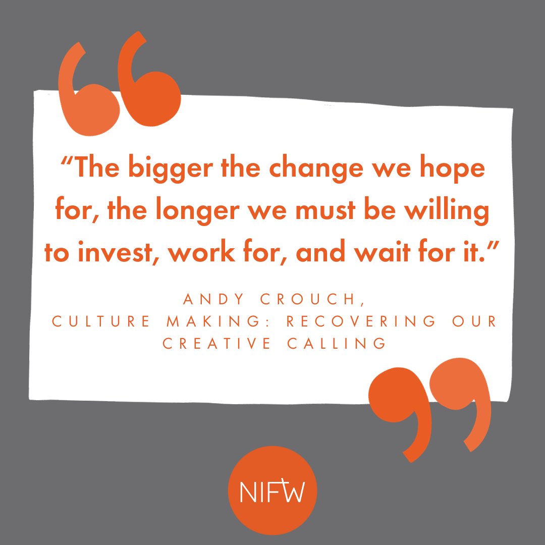 How can you invest, work, or wait for change in your life and work this week?

#NIFW #leadership #faithandwork