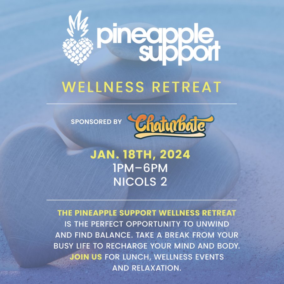 PineappleYSW's tweet photo. Have you signed up for our Wellness Retreat yet!? Come unplug from and rebalance your mind and body this afternoon at the Kimpton Hotel. It's free with limited spots, so sign up here: https://t.co/A3G4e56aya
Sponsored by
@chaturbate
#xbiz #AwardsWeek @XBIZ @x3expo https://t.co/OE5w4PSCXx