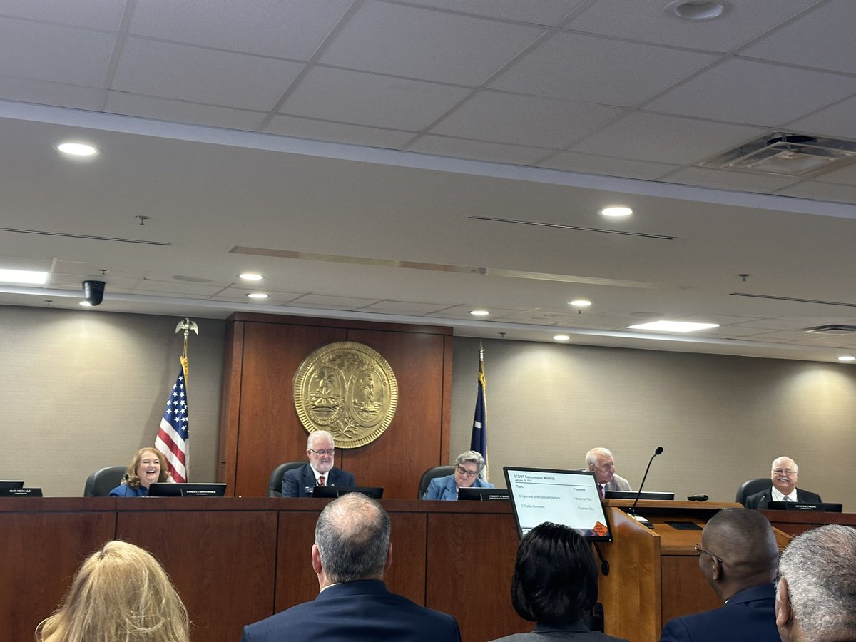 #SCDOT Commission Meeting is underway.