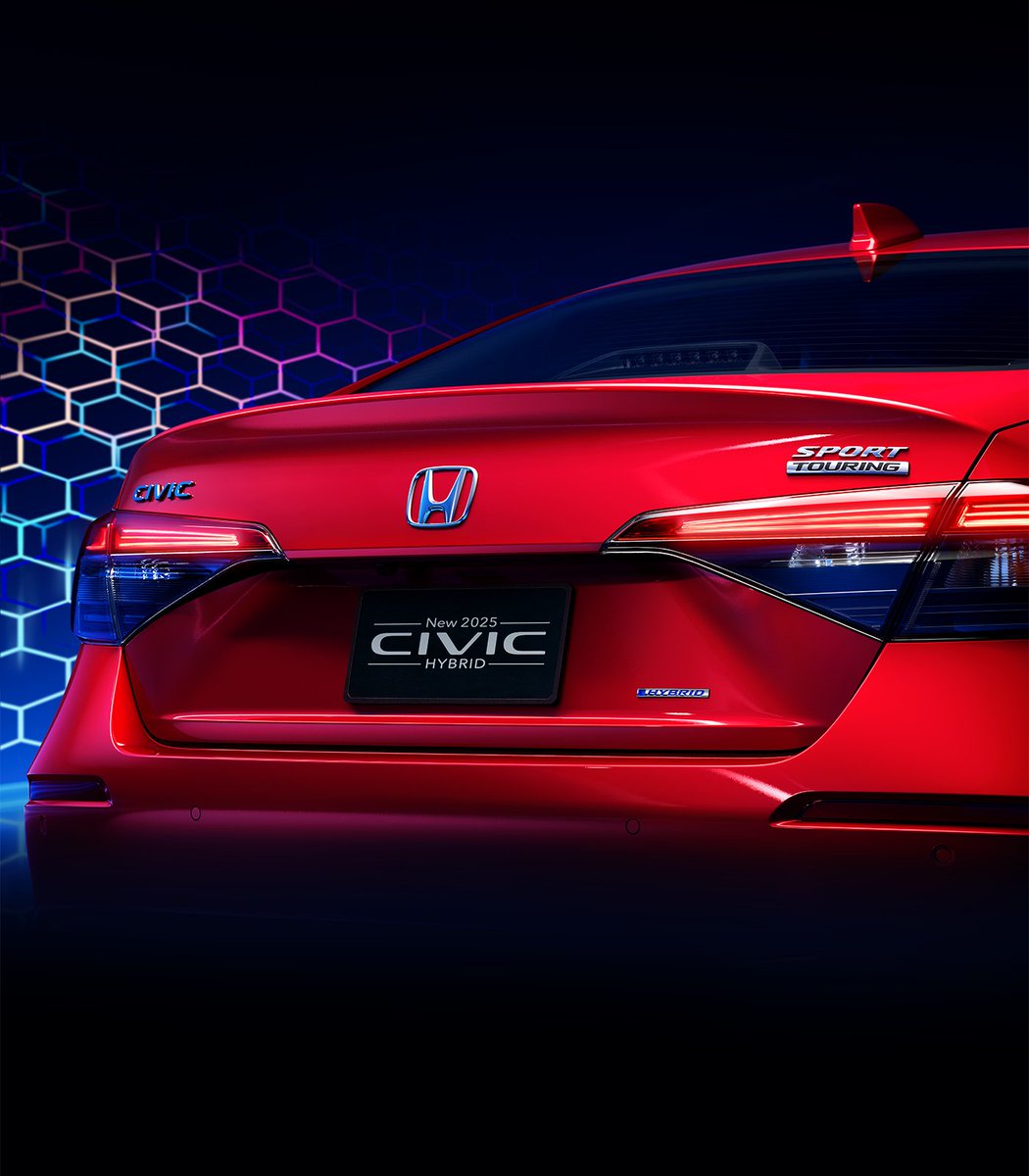 You’re looking at the hottest new hybrid to hit the streets. 👀 The 2025 Honda #CivicHybrid is coming this summer. Stay informed here: honda.us/3Sqzb9S