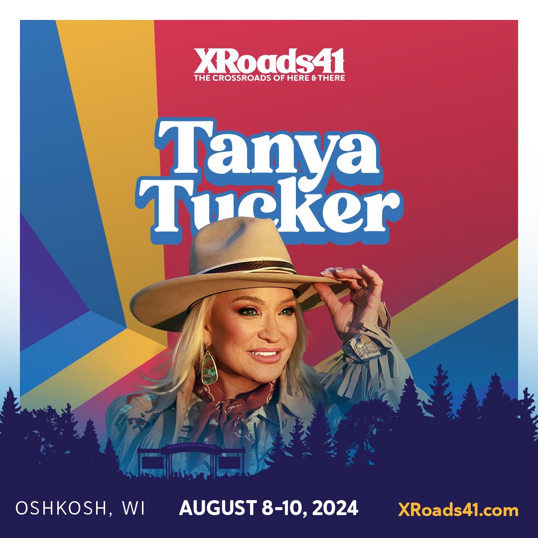 Wisconsin!!!! I'm coming to @xroads41! I can't wait to party with you August 8 - 10! Buy your tickets now at xroads41.com. Can’t wait to see y’all! 🎤🎶🥰