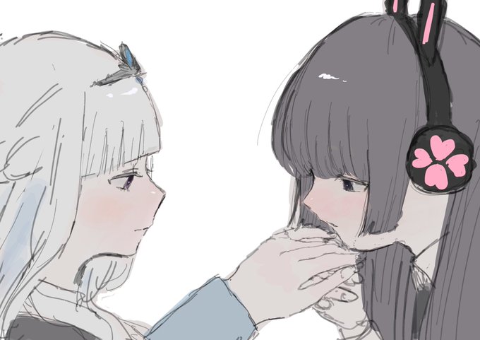 「kissing hand」 illustration images(Latest｜RT&Fav:50)