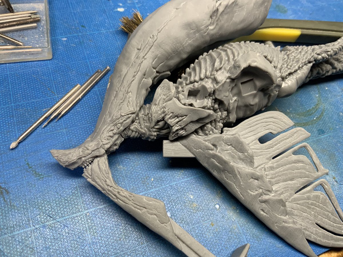 nashinokiya's tweet image. 削り終わった〜
#panzerdragoon  #パンツァードラグーン #AZEL  #アトルムドラゴン #WF2024W