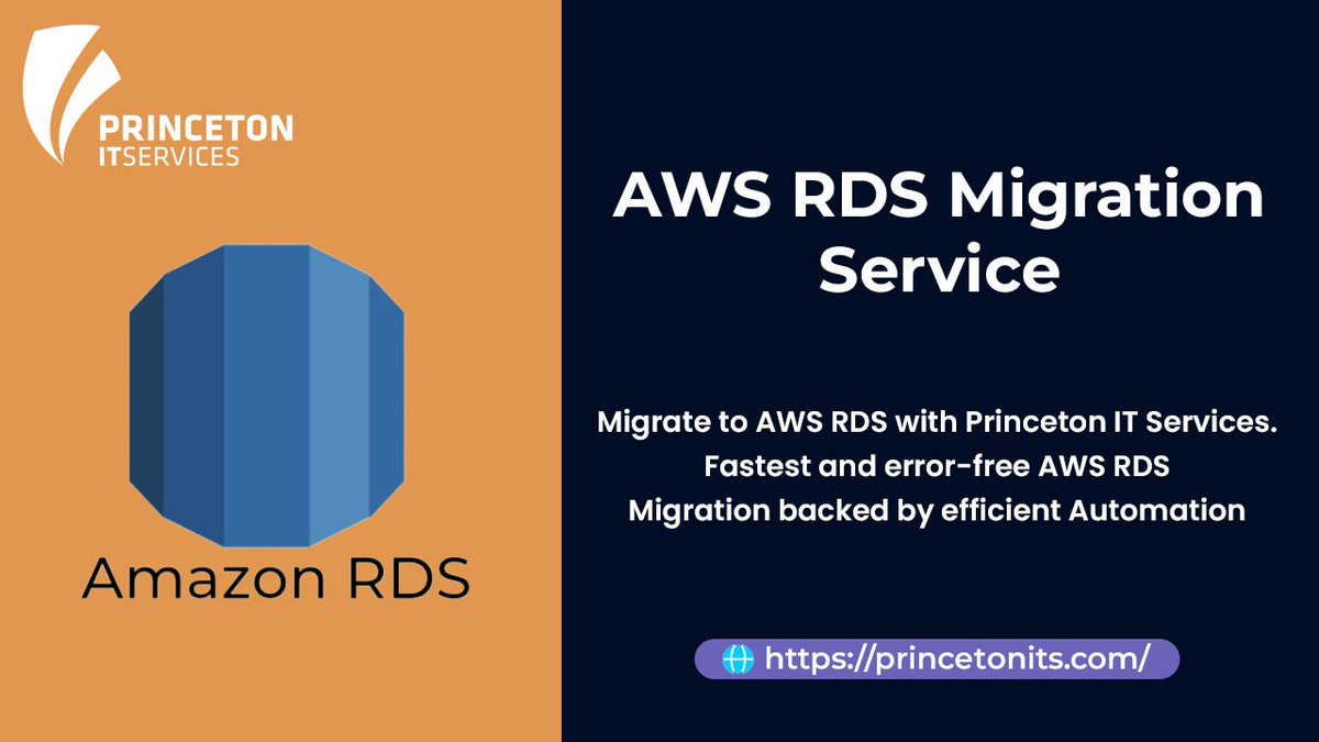 PrincetonITS's tweet image. Discover seamless Oracle database migration to AWS RDS with Princeton IT Services. Our efficient automation tool ensures a fast, error-free transition. Trust us for reliable cloud solutions. princetonits.com/professional-s… #AWSDatabaseMigration #CloudServices #PrincetonIT