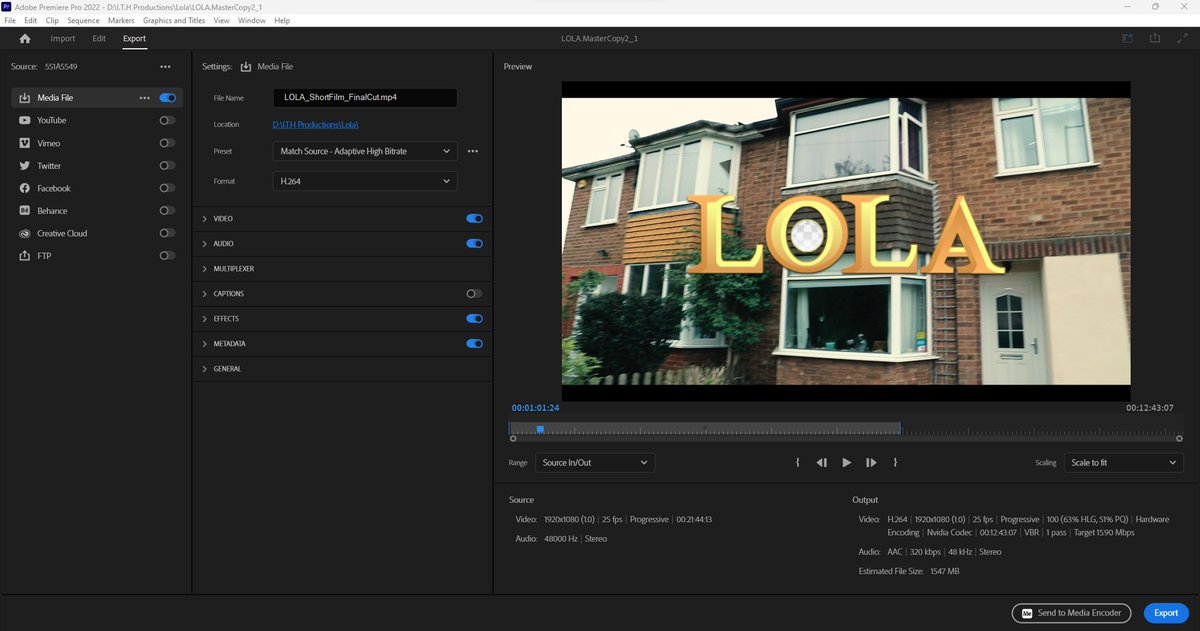 After 3 years of delays due to other projects we've been working on...

The final cut of #Lola is currently being exported!

Who are you most looking forward to seeing in the film tomorrow?

#ithproductions #newfilm #shortfilms #realistfilms #dramafilm #liveactionmovie #Siblings
