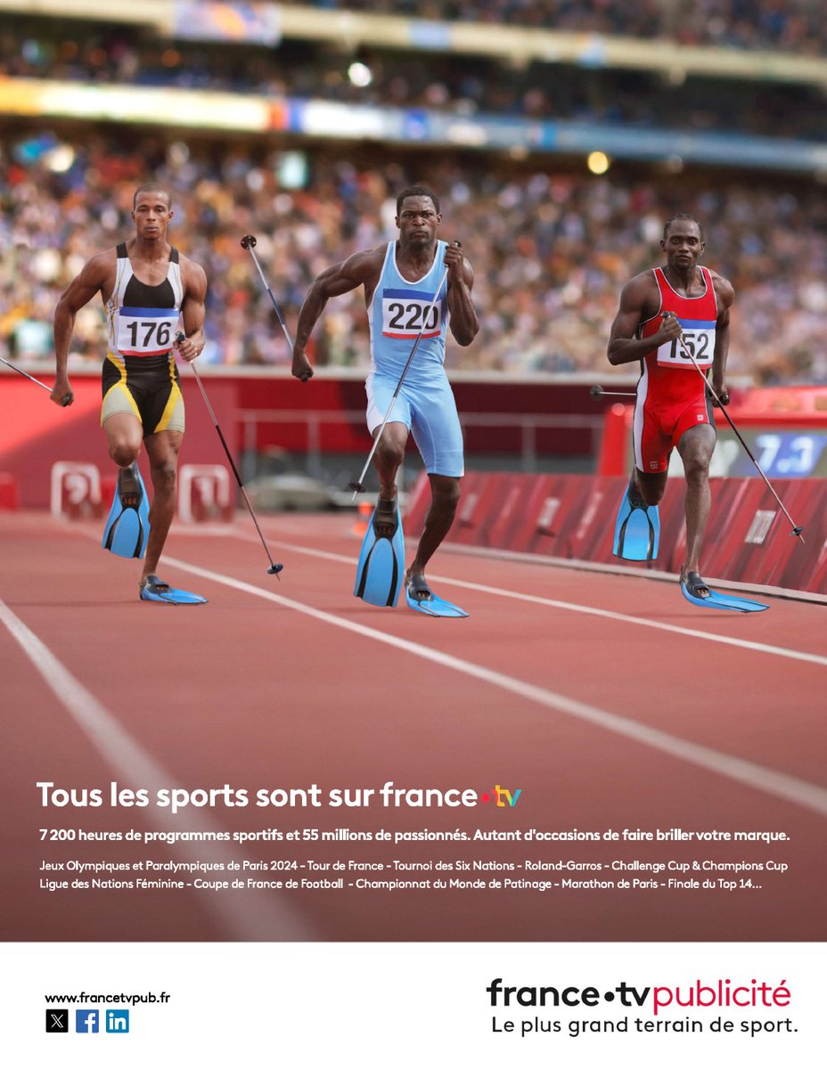 Tous les sports sont sur @FranceTV  

Vous le saviez déjà ? … pour vous faire sourire, on vous le rappelle avec cette nouvelle campagne signée Olivier Altmann.

Bravo à tous ceux qui aiment le sport à la TV, vous êtes de plus en plus nombreux. 

@altmannpartners @OlivierAltmann