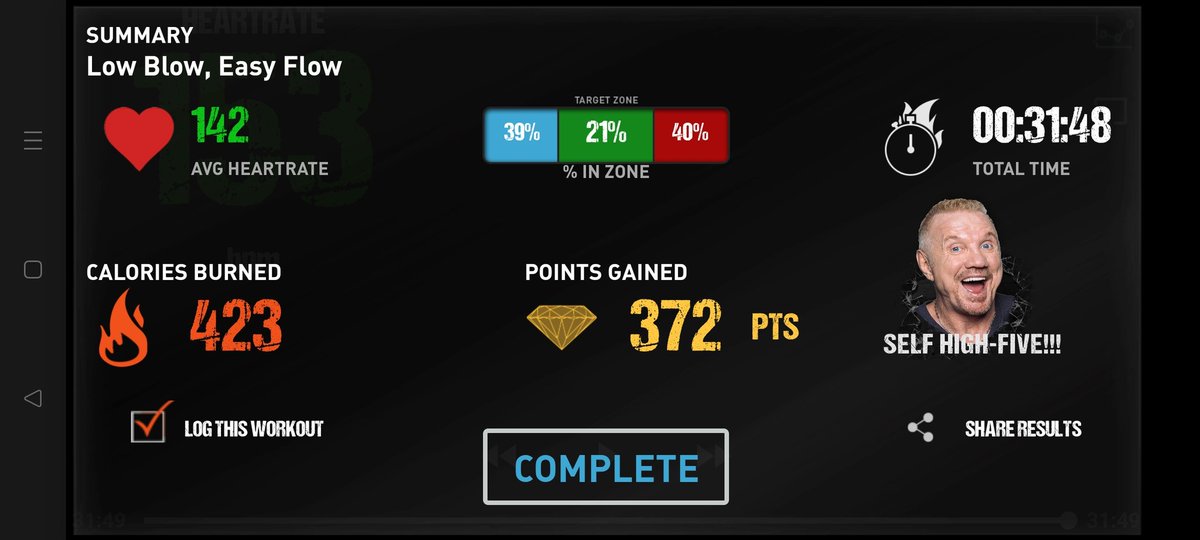 Big_stevied1000's tweet photo. Low blow Easy Flow on my @DDPYoga today.  Modified squats to protect my dodgy right knee. #Accountability #gettingstrongereveryday #BANG #positivelyunstoppable #ddpy #ddpywarrior #ddpyworks #afib https://t.co/sJvf9SANKR