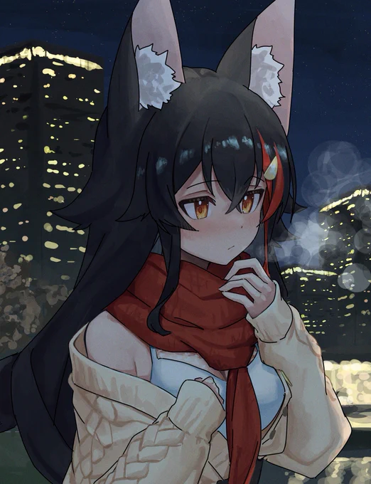 寒い...