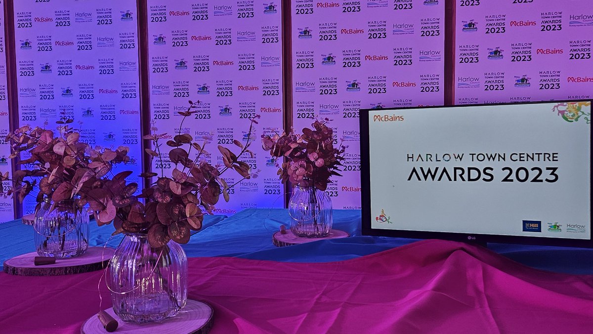 🏆Tonight's the night!

We will be crowing the winners of the 2023 #Harlow Town Centre this evening.

🤞Good luck to all the finalists.
