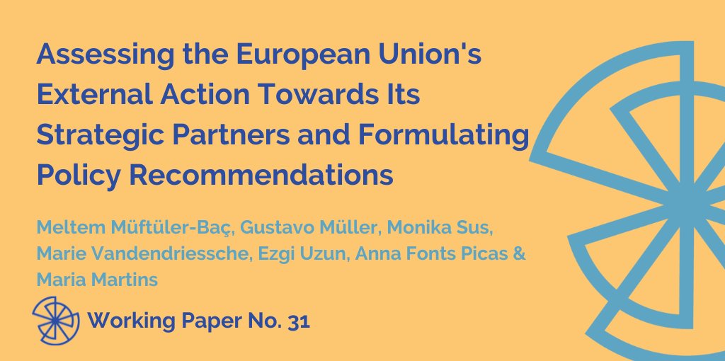 Our latest working paper is out! Strategic partnerships are an important EU foreign policy tool. @gustavogmuller, @SusMonika, @MaryVdd, @uzunezg, @annafopi et al. assess the 🇪🇺's engagement with partners against the backdrop of rising global tensions👇 engage-eu.eu/wp31
